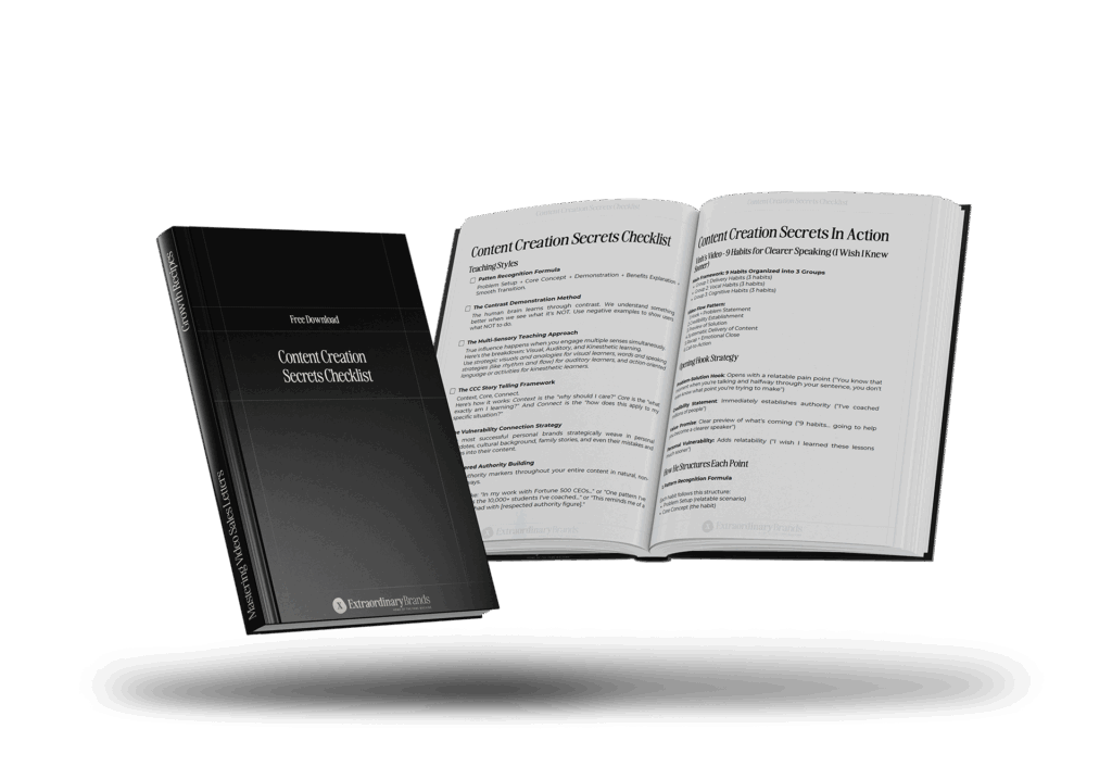 Content Creation Secrets Checklist